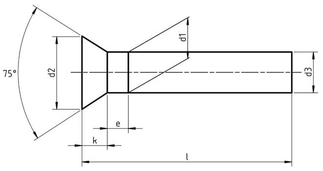 ISO 1051 C Countersunk Head Rivets