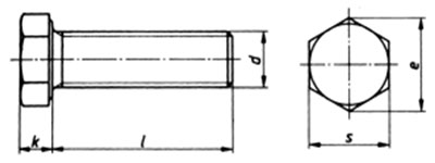 ISO 8676 Full Threaded Hex Cap Screws 