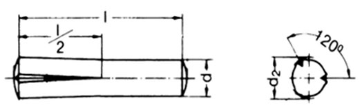 ISO 8745 Grooved Dowel Pins